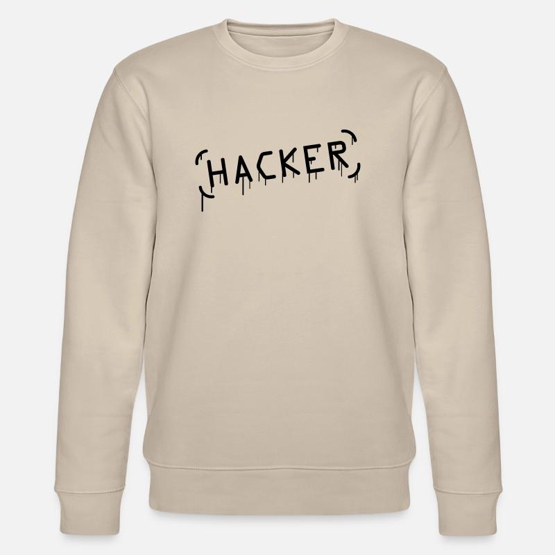 Hacker Graffiti - Stanley/Stella Unisex Bio-Sweatshirt CHANGER  - Beige