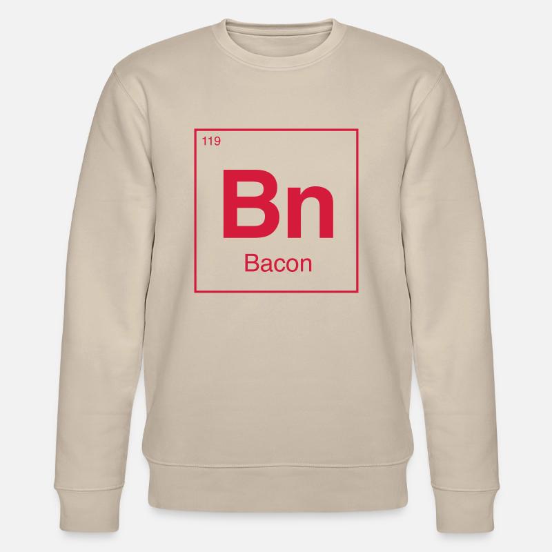 Periodic Bacon - Stanley/Stella Unisex Bio-Sweatshirt CHANGER  - Beige
