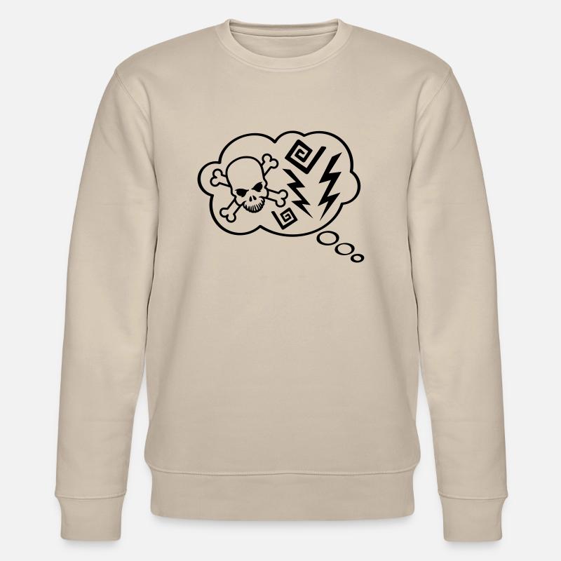 Think Bubble Angry - Stanley/Stella Unisex Bio-Sweatshirt CHANGER  - Beige