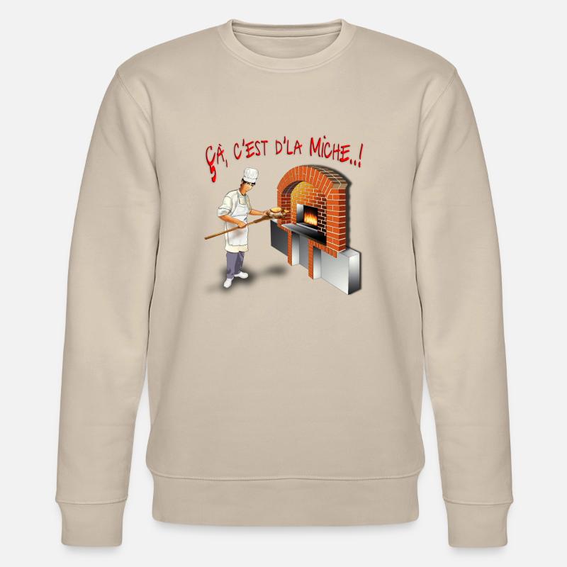 çà c'est d'la Miche ! - Sweat bio CHANGER Stanley/Stella Unisexe - beige