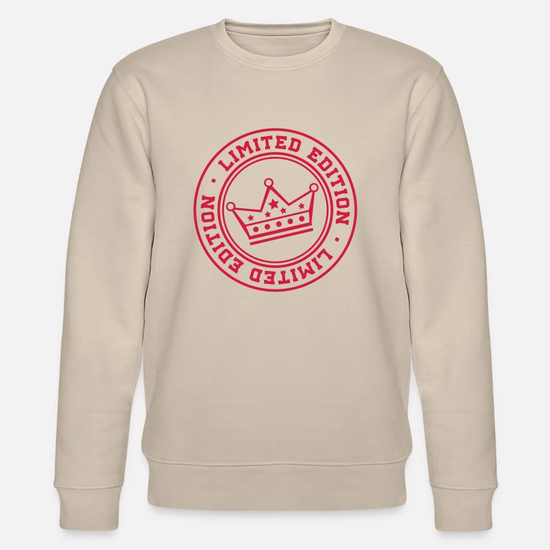 limited_edition_crown_dk1 - Stanley/Stella Unisex Bio-Sweatshirt CHANGER  - Beige