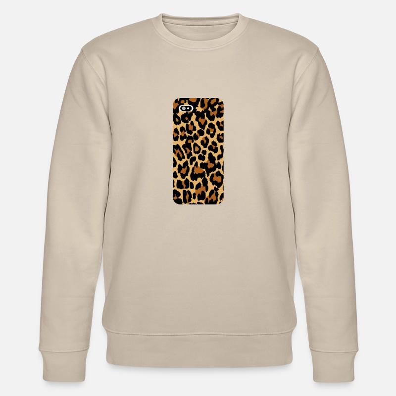 Leopard - Stanley/Stella Unisex Bio-Sweatshirt CHANGER  - Beige