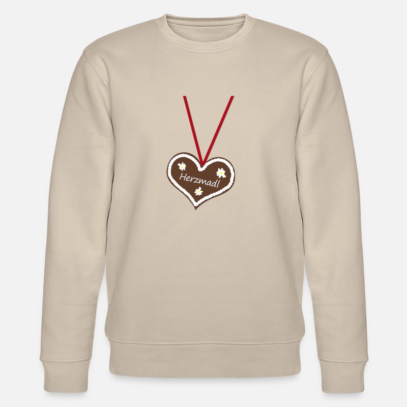 HERZMADL - Stanley/Stella Unisex Bio-Sweatshirt CHANGER  - Beige