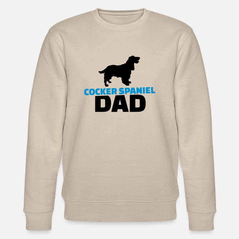 Cocker Spaniel Dad - Stanley/Stella CHANGER Unisex Organic Sweatshirt - beige
