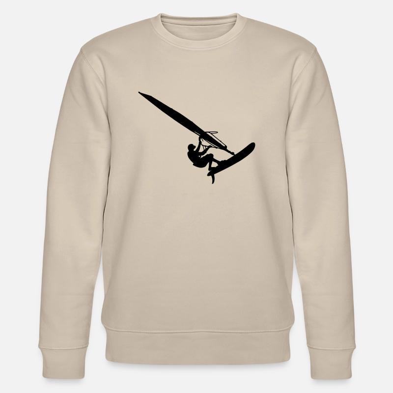 Windsurfer (Vector) - Stanley/Stella CHANGER Unisex Organic Sweatshirt - beige