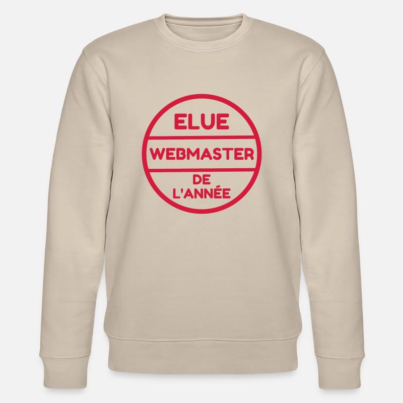 Webmaster Internet Web Geek Website - Stanley/Stella CHANGER Unisex Organic Sweatshirt - beige