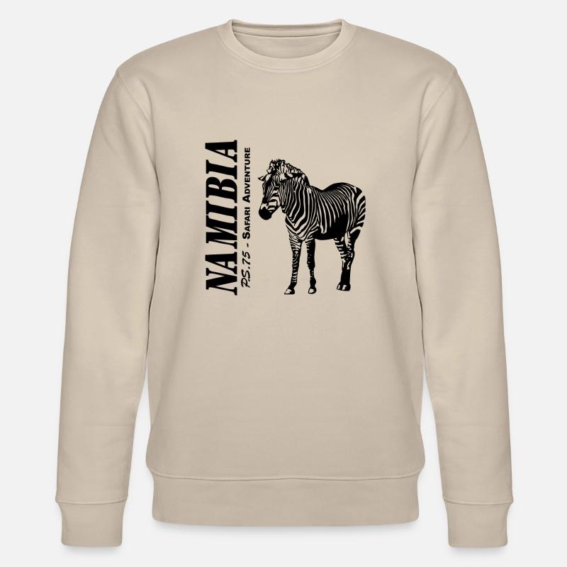Namibia - Zebra - Stanley/Stella Unisex Bio-Sweatshirt CHANGER  - Beige