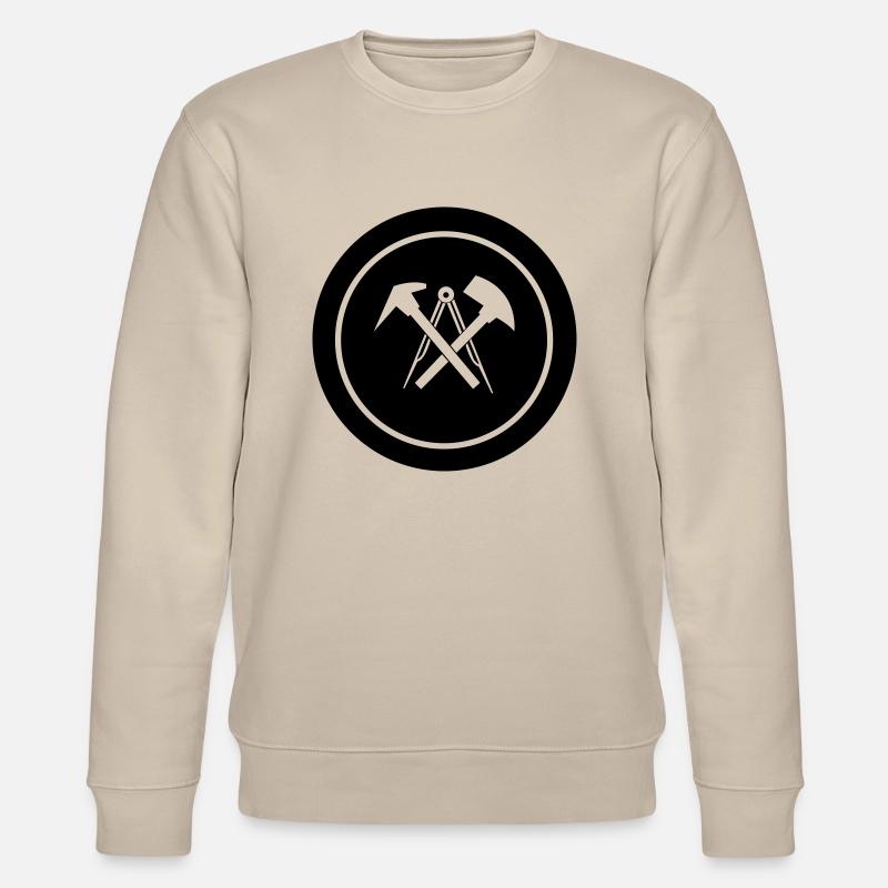 dachdecker_symbol_01 - Sweat bio CHANGER Stanley/Stella Unisexe - beige