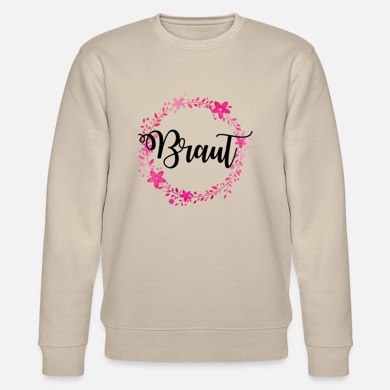 braut kranz - Stanley/Stella Unisex Bio-Sweatshirt CHANGER  - Beige