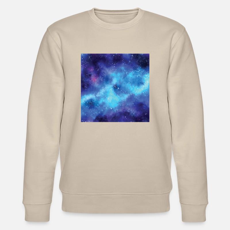 Space pattern - Stanley/Stella CHANGER Unisex Organic Sweatshirt - beige