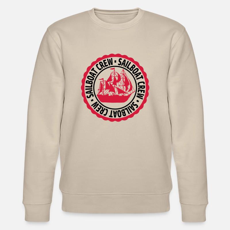 Stempel Sailboat Crew - Stanley/Stella Unisex Bio-Sweatshirt CHANGER  - Beige
