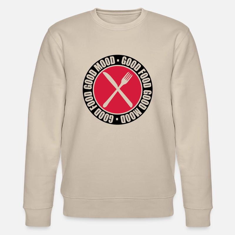Nourriture de timbre de cercle - Sweat bio CHANGER Stanley/Stella Unisexe - beige
