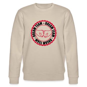 Équipe de rêve Stamp - Sweat bio CHANGER Stanley/Stella Unisexe - beige - Devant - Nik (191cm) & Marisol (170cm)