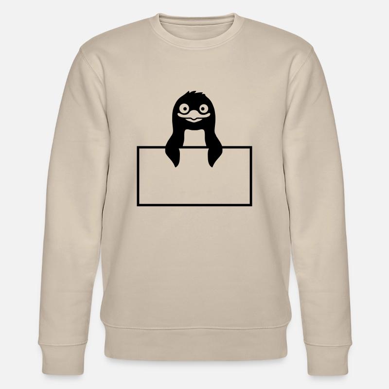 Insert Shield Penguin Text - Stanley/Stella CHANGER Unisex Organic Sweatshirt - beige