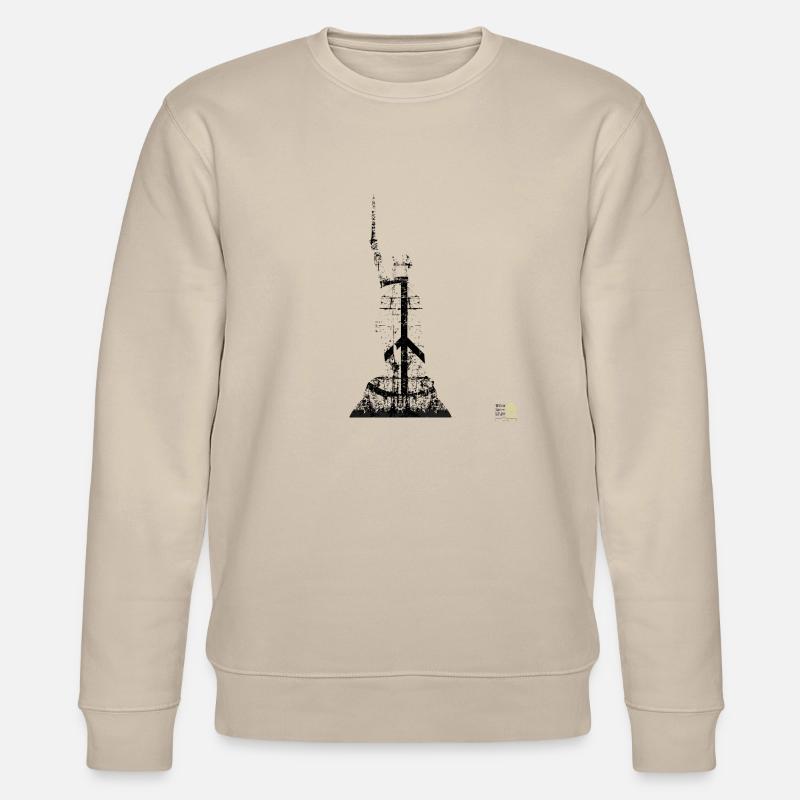 Hermannsdenkmal peace dunkel - Stanley/Stella Unisex Bio-Sweatshirt CHANGER  - Beige