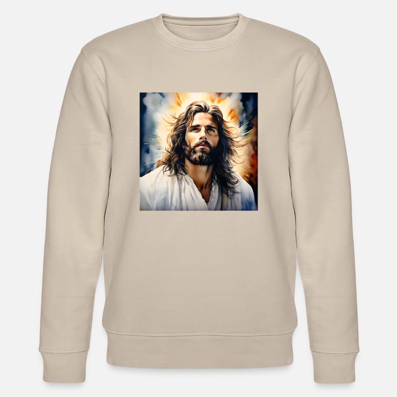 Jesus - Stanley/Stella Unisex Bio-Sweatshirt CHANGER  - Beige