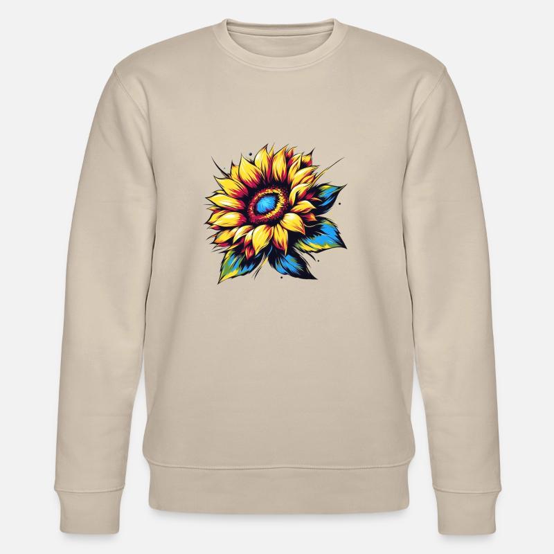 Sonnenblumen-Kunst - Stanley/Stella Unisex Bio-Sweatshirt CHANGER  - Beige