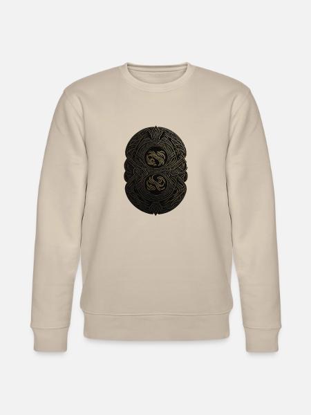 Maya Schwarz-Gold-Monogramm - Stanley/Stella Unisex Bio-Sweatshirt CHANGER  - Beige