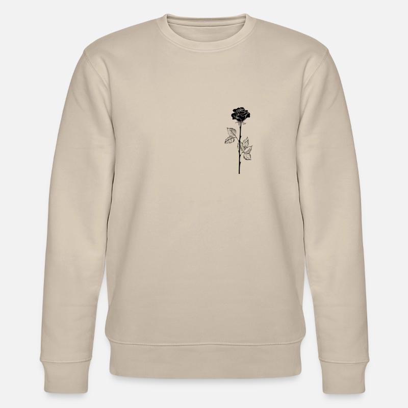 Schwarze Rose - Stanley/Stella Unisex Bio-Sweatshirt CHANGER  - Beige