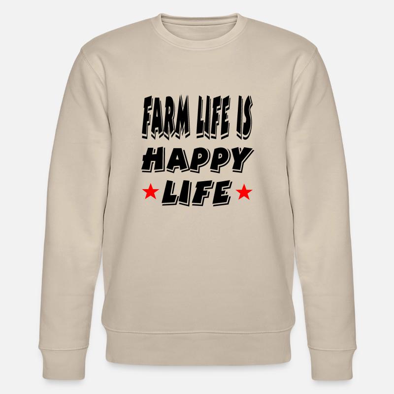 Bauernhof - Stanley/Stella Unisex Bio-Sweatshirt CHANGER  - Beige
