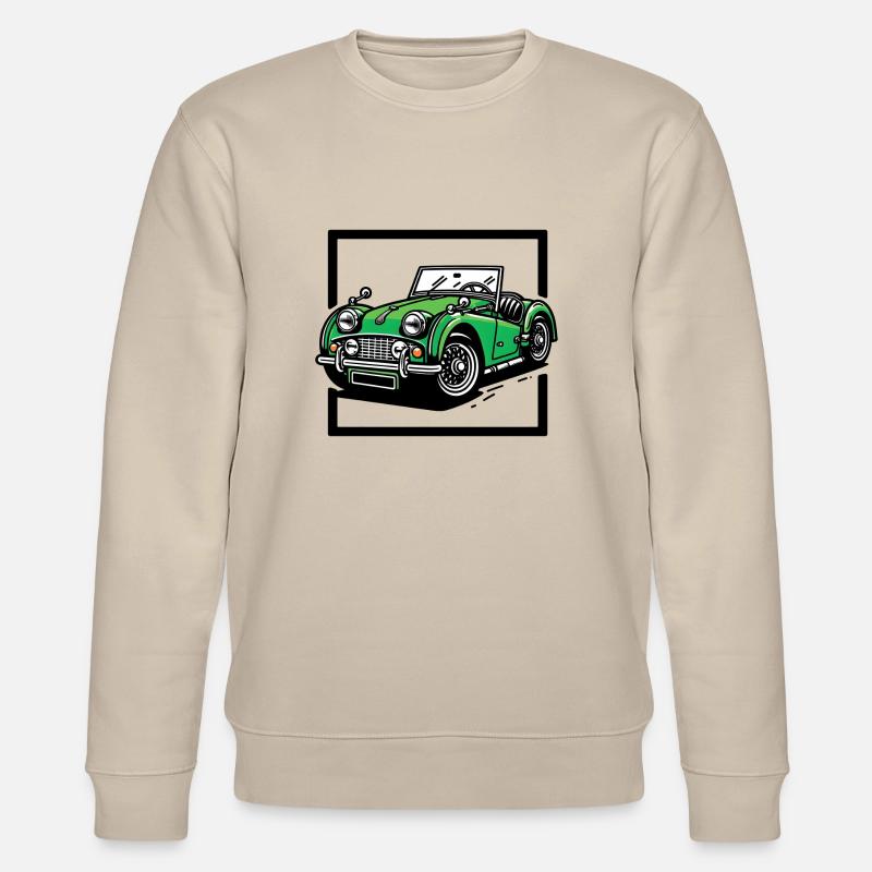 Grünes Oldtimer - Stanley/Stella Unisex Bio-Sweatshirt CHANGER  - Beige