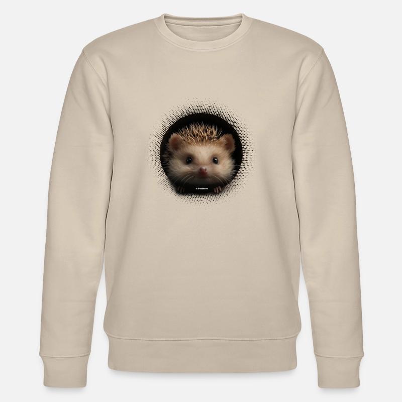 Hérisson mignon avec vison - Sweat bio CHANGER Stanley/Stella Unisexe - beige