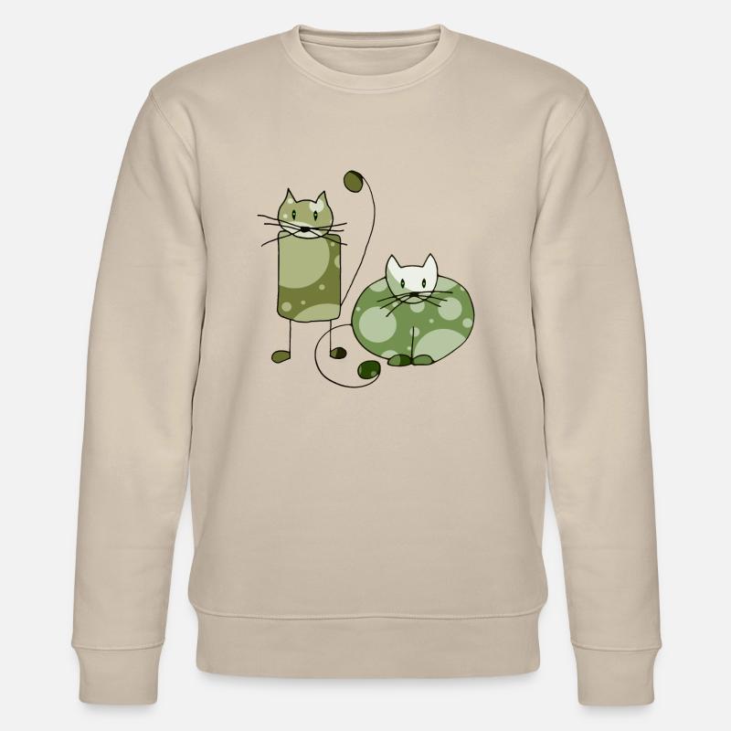 Katzen - Stanley/Stella Unisex Bio-Sweatshirt CHANGER  - Beige