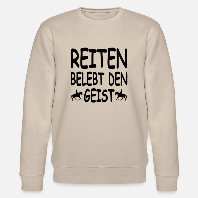 Reiten - Stanley/Stella Unisex Bio-Sweatshirt CHANGER  - Beige