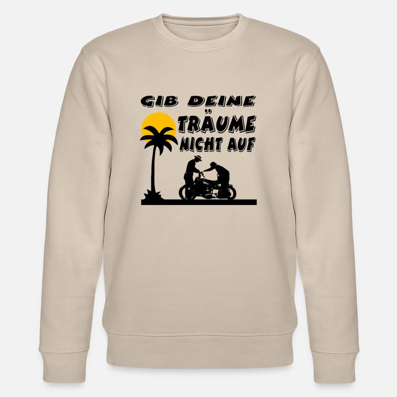 Motorcycle - Stanley/Stella CHANGER Unisex Organic Sweatshirt - beige