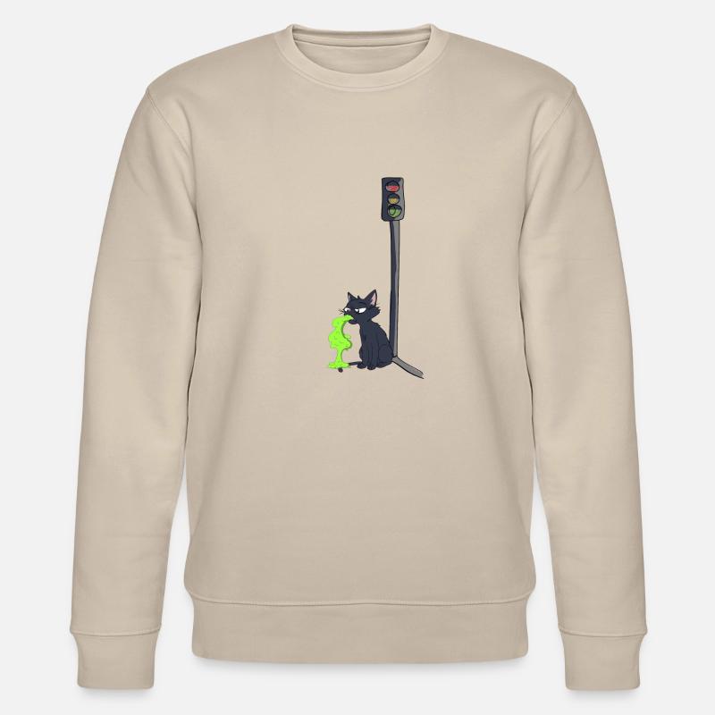 Der Katze ist schlecht - Stanley/Stella Unisex Bio-Sweatshirt CHANGER  - Beige