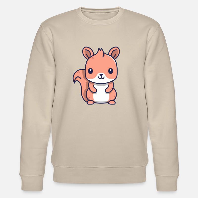 Eichhörnchen - Stanley/Stella Unisex Bio-Sweatshirt CHANGER  - Beige