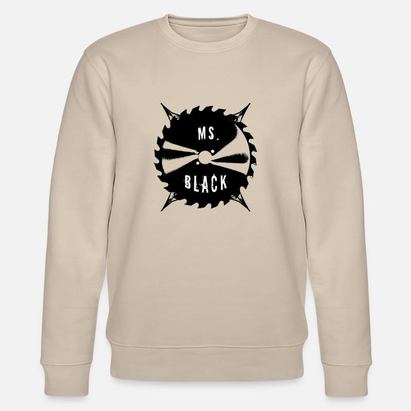 Ms. Black Sägeblatt Logo - Stanley/Stella Unisex Bio-Sweatshirt CHANGER - Beige
