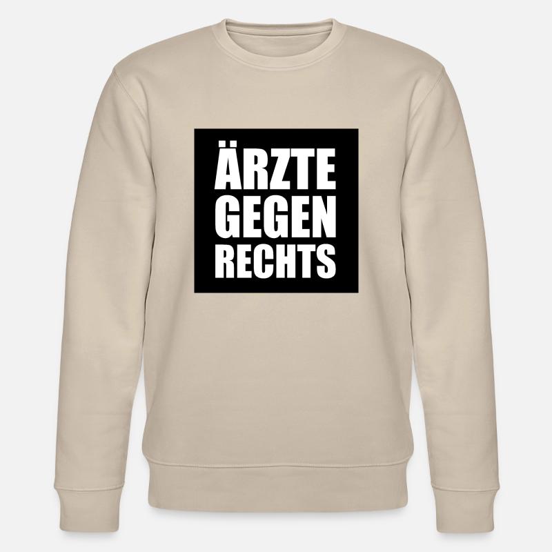 Ärzte gegen rechts - Stanley/Stella Unisex Bio-Sweatshirt CHANGER  - Beige