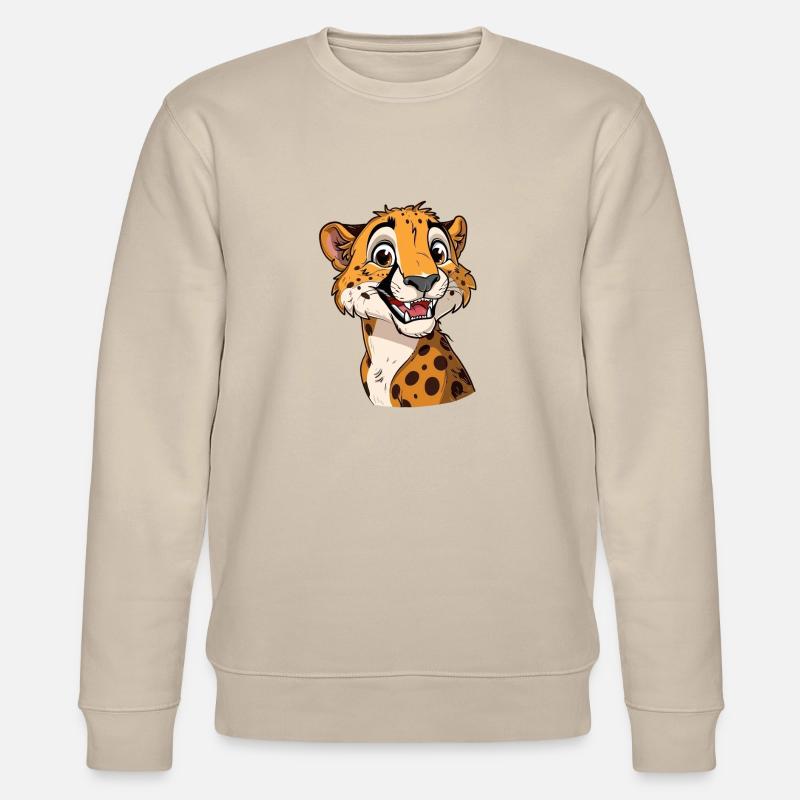 Guépard souriant amical pour vous - Sweat bio CHANGER Stanley/Stella Unisexe - beige