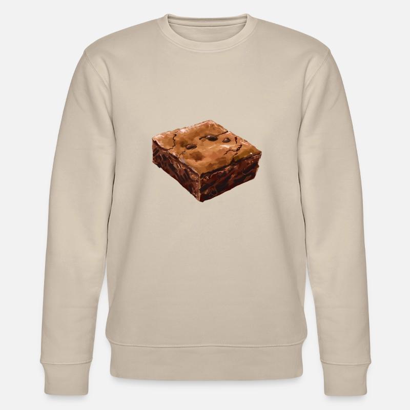 Rustikaler Brownie Illustration - Stanley/Stella Unisex Bio-Sweatshirt CHANGER  - Beige