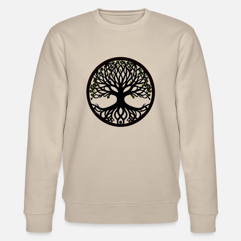 Baum des Lebens - Keltischer Stil - Stanley/Stella Unisex Bio-Sweatshirt CHANGER  - Beige