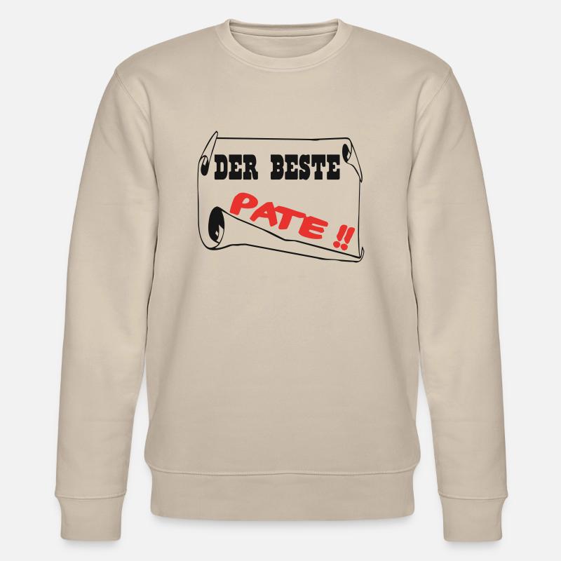 Der beste pate - Stanley/Stella Unisex Bio-Sweatshirt CHANGER  - Beige