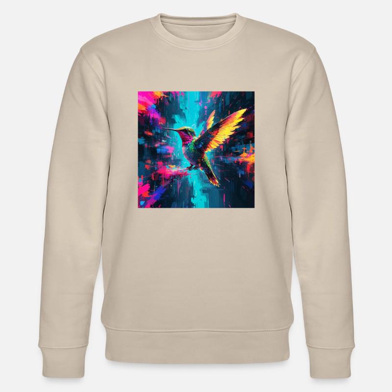 Neon Kolibri - Stanley/Stella Unisex Bio-Sweatshirt CHANGER  - Beige
