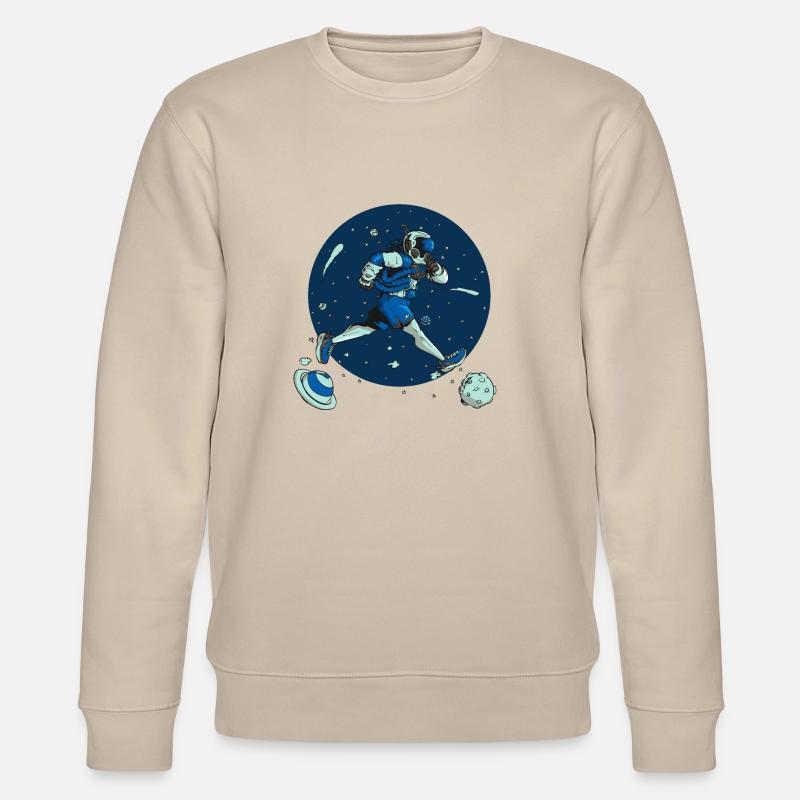 Ein Kosmonautenläufer - Stanley/Stella Unisex Bio-Sweatshirt CHANGER - Beige