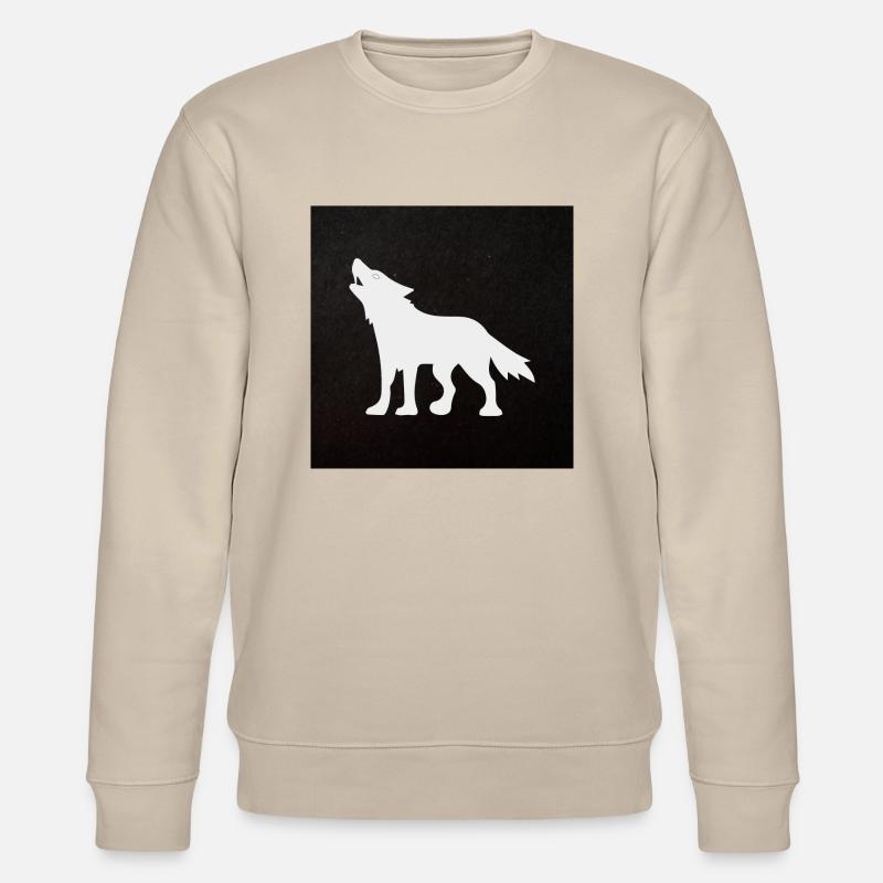 Wolf - Stanley/Stella Unisex Bio-Sweatshirt CHANGER  - Beige