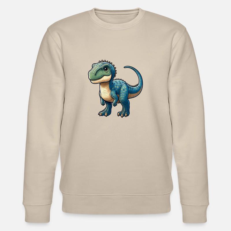Wildtier-Dinosaurier - Stanley/Stella Unisex Bio-Sweatshirt CHANGER  - Beige