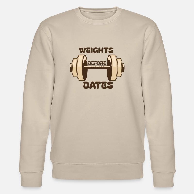 Gewichte vor Datumsangaben - Stanley/Stella Unisex Bio-Sweatshirt CHANGER  - Beige