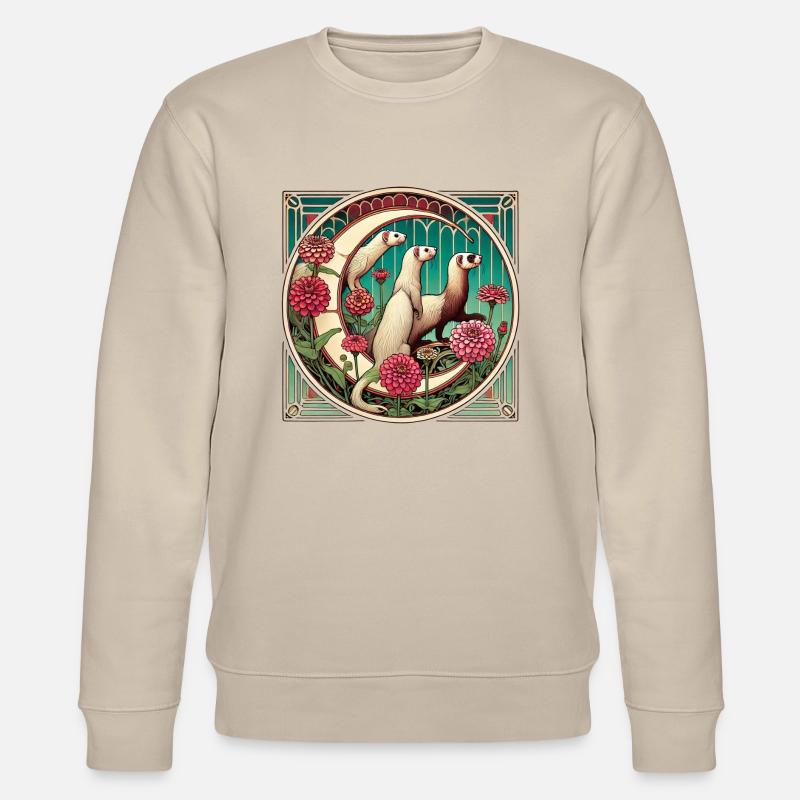 Frettchen - Stanley/Stella Unisex Bio-Sweatshirt CHANGER  - Beige