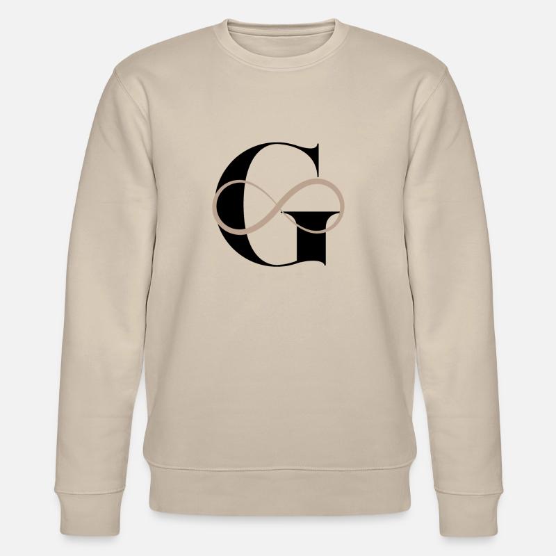 Unendlicher Buchstabe g - Stanley/Stella Unisex Bio-Sweatshirt CHANGER  - Beige