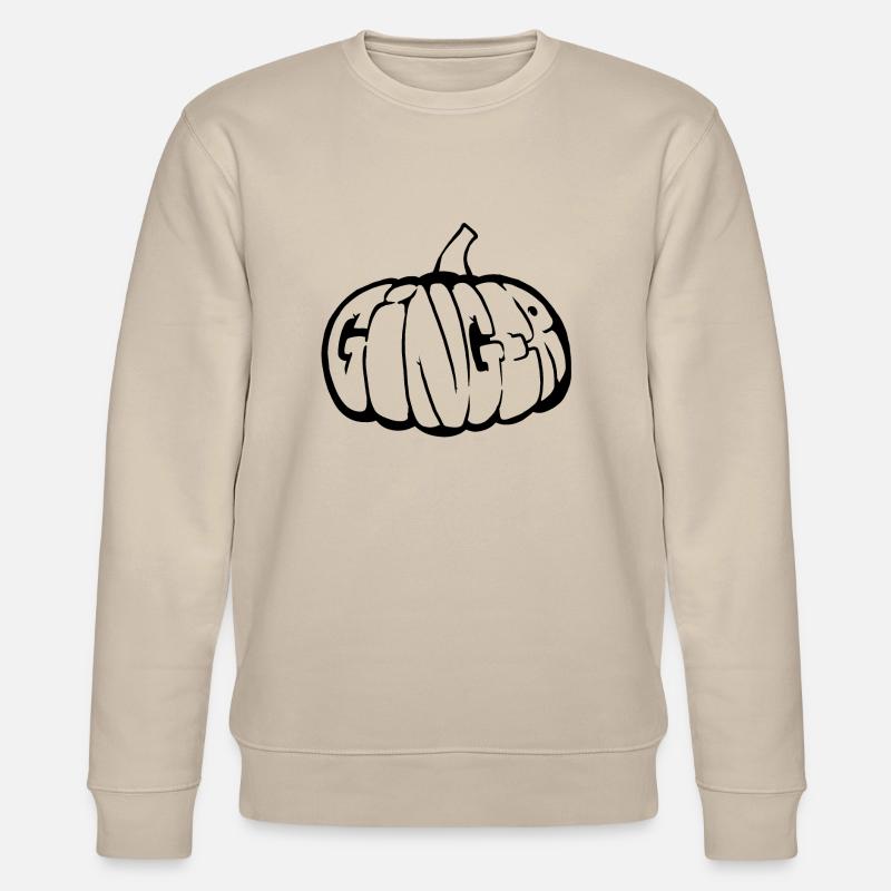 Potiron Gingembre Graff (Stencil) - Sweat bio CHANGER Stanley/Stella Unisexe - beige