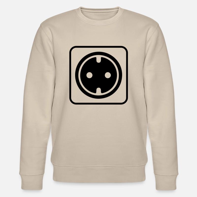 Socket icon - Stanley/Stella CHANGER Unisex Organic Sweatshirt - beige