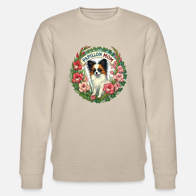 Papillon Mama - Stanley/Stella Unisex Bio-Sweatshirt CHANGER  - Beige