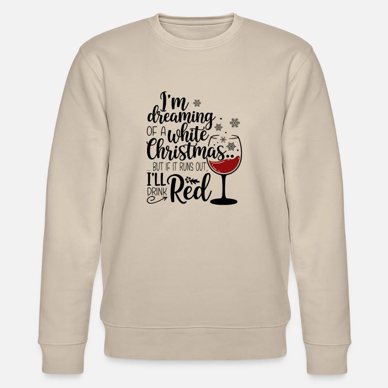 white christmas red wine - Stanley/Stella Unisex Bio-Sweatshirt CHANGER  - Beige