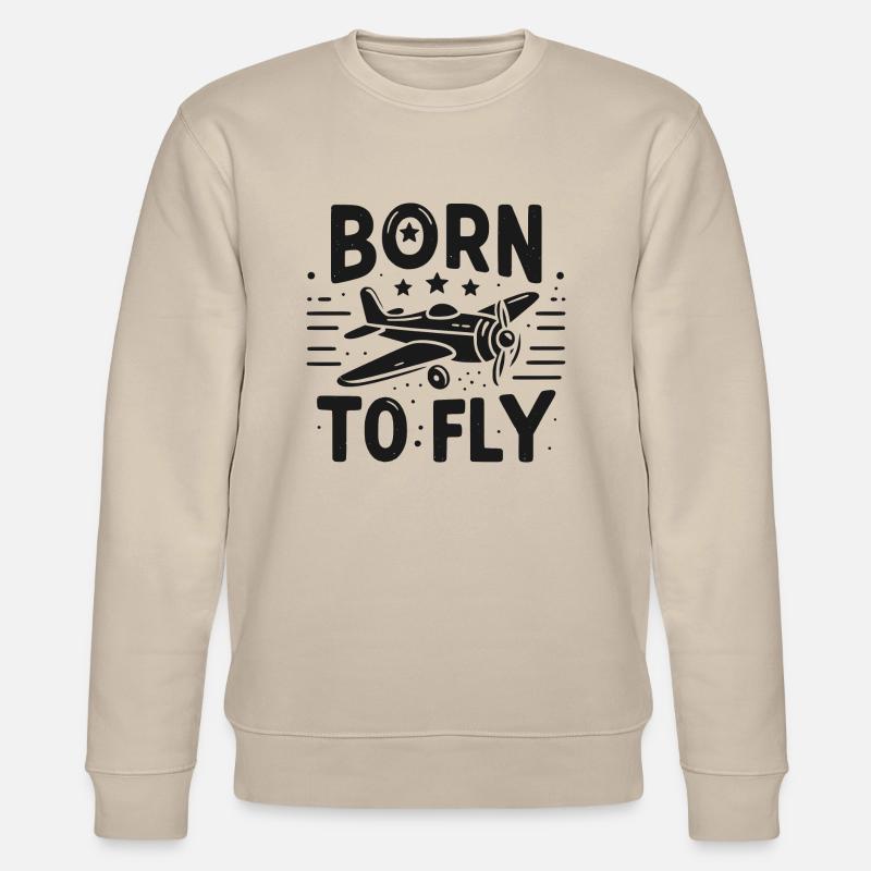 Né pour voler - Sweat bio CHANGER Stanley/Stella Unisexe - beige