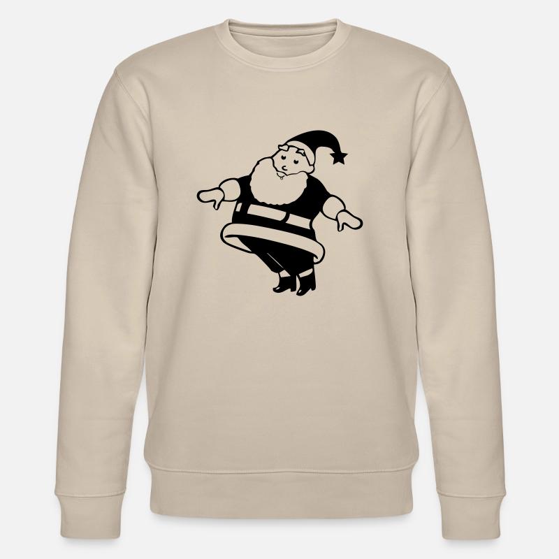 Weihnachtsmann Comic - Stanley/Stella Unisex Bio-Sweatshirt CHANGER - Beige